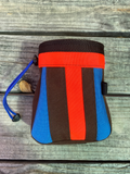 Neon Chalk Bag- blue and orange mix