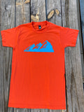 Neon T-Shirt- front features Colorado's Flat Irons, back features Neon's logo- orange and blue front
