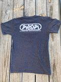 Neon T-Shirt- front features Colorado's Flat Irons, back features Neon's logo- grey and white back