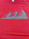 Neon T-Shirt- front features Colorado's Flat Irons, back features Neon's logo- red and grey front