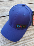 Purple Flexfit Baseball hat with Neon Patch sewn on