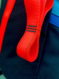 Commercial Gym Anchor Buckets with Decorated Piping - detail of straps